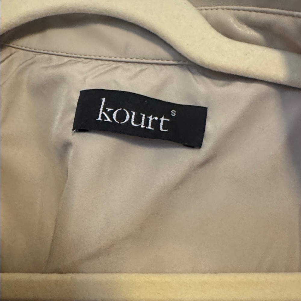 Vegan Leather Shirt in Sand (NWT) - Picture 7 of 7